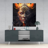 The Wrath of the Woman Glass Wall Art  || Designer Collection | Insigne Art Design