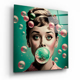 Audrey Hepburn Glass Wall Art  || Designers Collection | Insigne Art Design