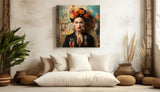 Frida Kahlo Glass Wall Art|| Designer Collection