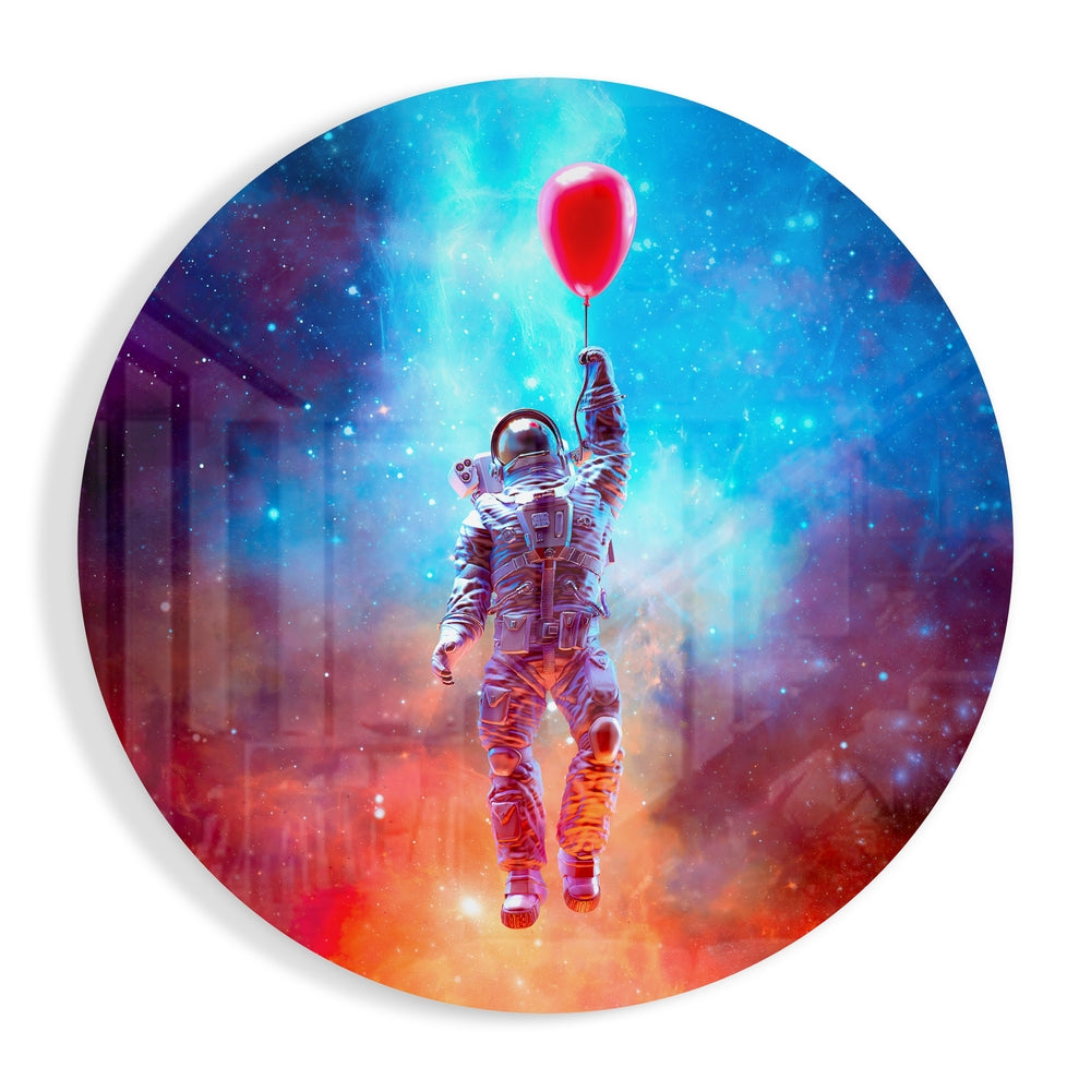 Astronaut Glass Wall Art