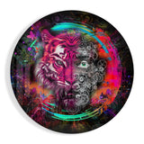 Mechanical Tiger Glass Wall Art