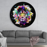 Lion Glass Wall Art