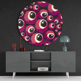 Evil Eye Bead Glass Wall Art