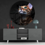 Cat Glass Wall Art