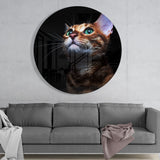 Cat Glass Wall Art