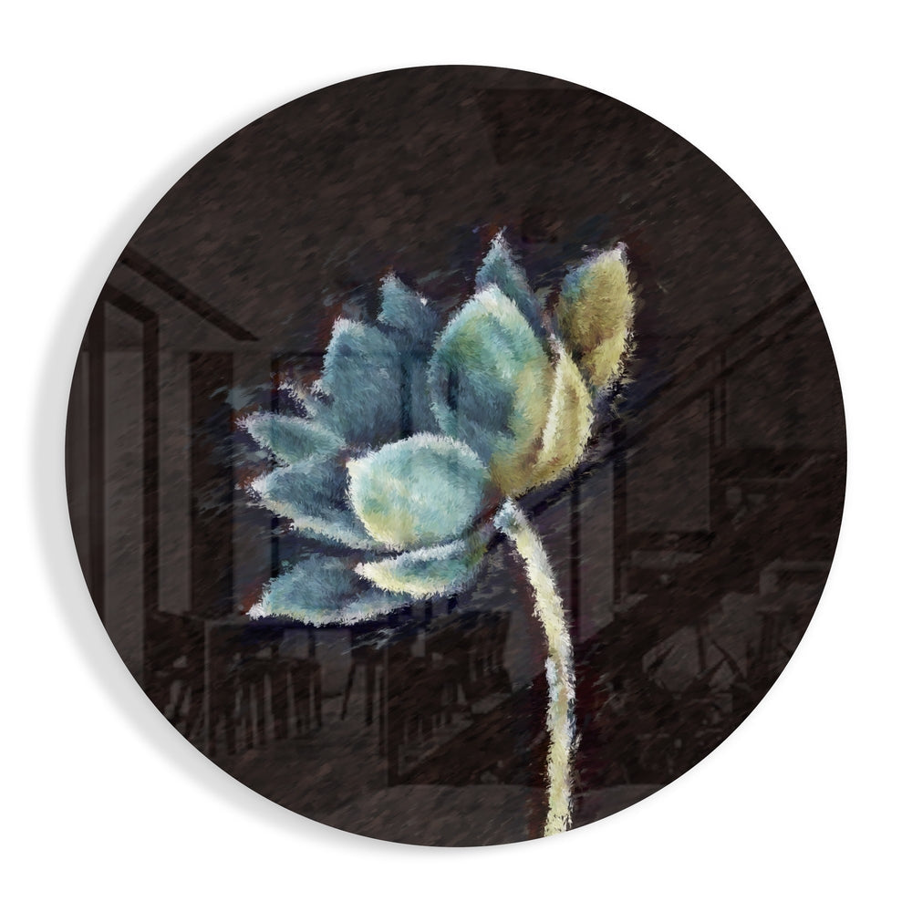 Flower Glass Wall Art