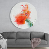 Watercolor Flower Glass Wall Art