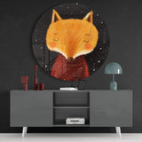 Fox Glass Wall Art