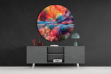 Color Explosion Glass Wall Art