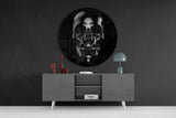 Skull Glass Wall Art