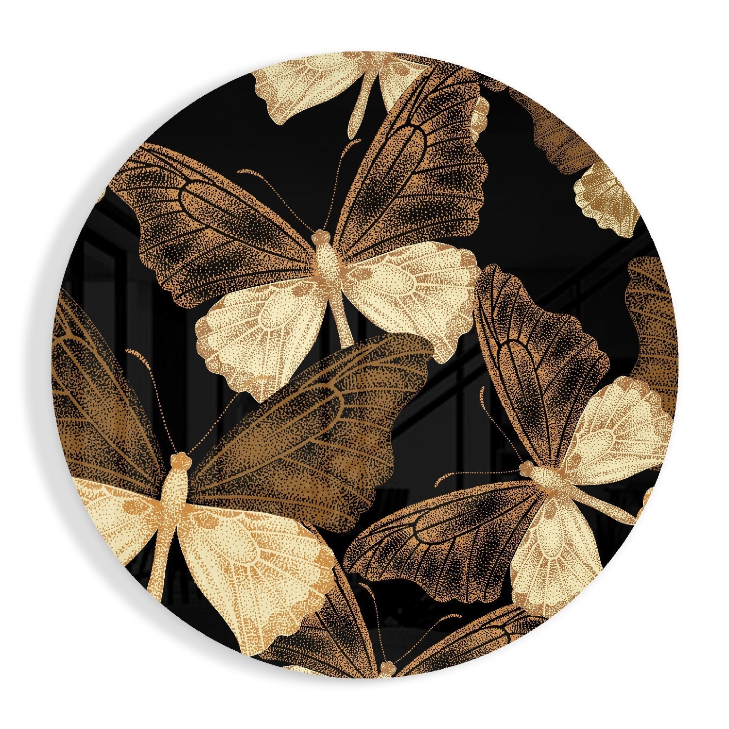 Butterflies Glass Wall Art