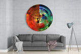 Color Wheel Glass Wall Art