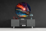 Colors in Space Glass Wall Art