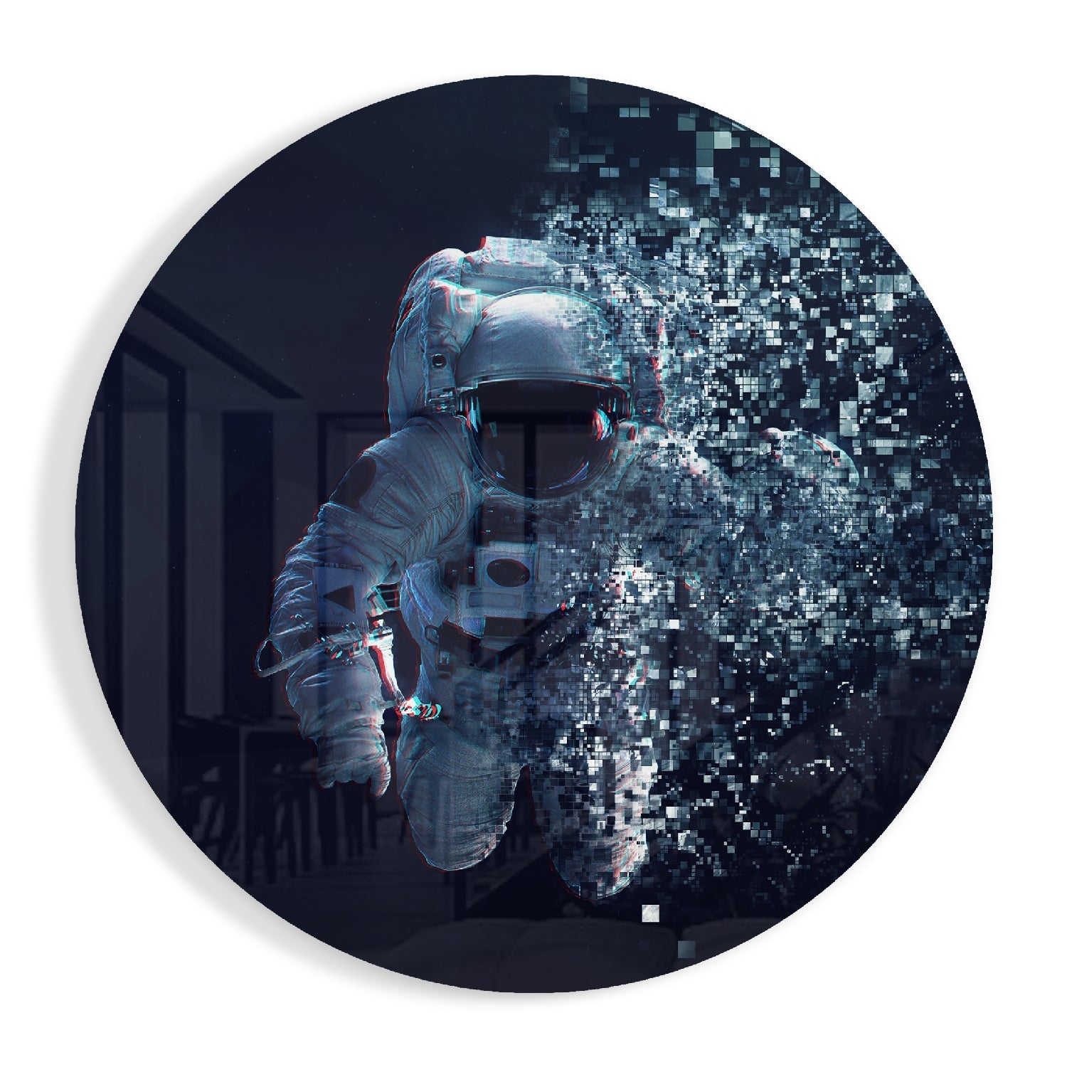 Astronaut Glass Wall Art