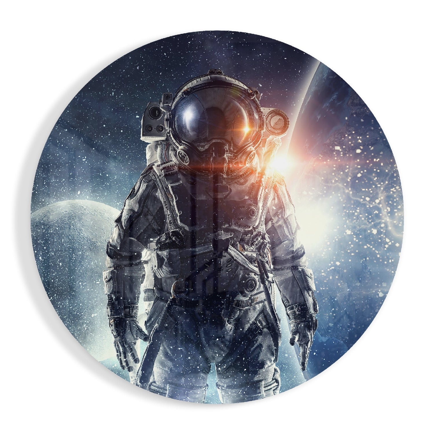 Astronaut Glass Wall Art