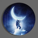 Moon Bearer Glass Wall Art