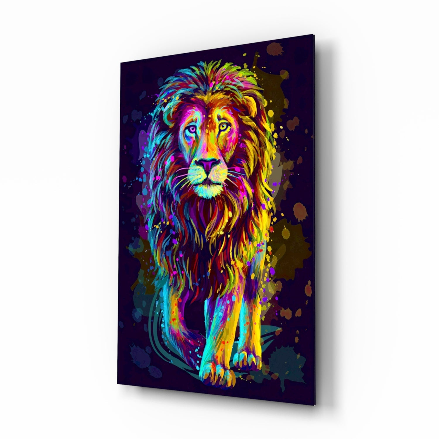 Lion Glass Wall Art