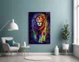 Lion Glass Wall Art