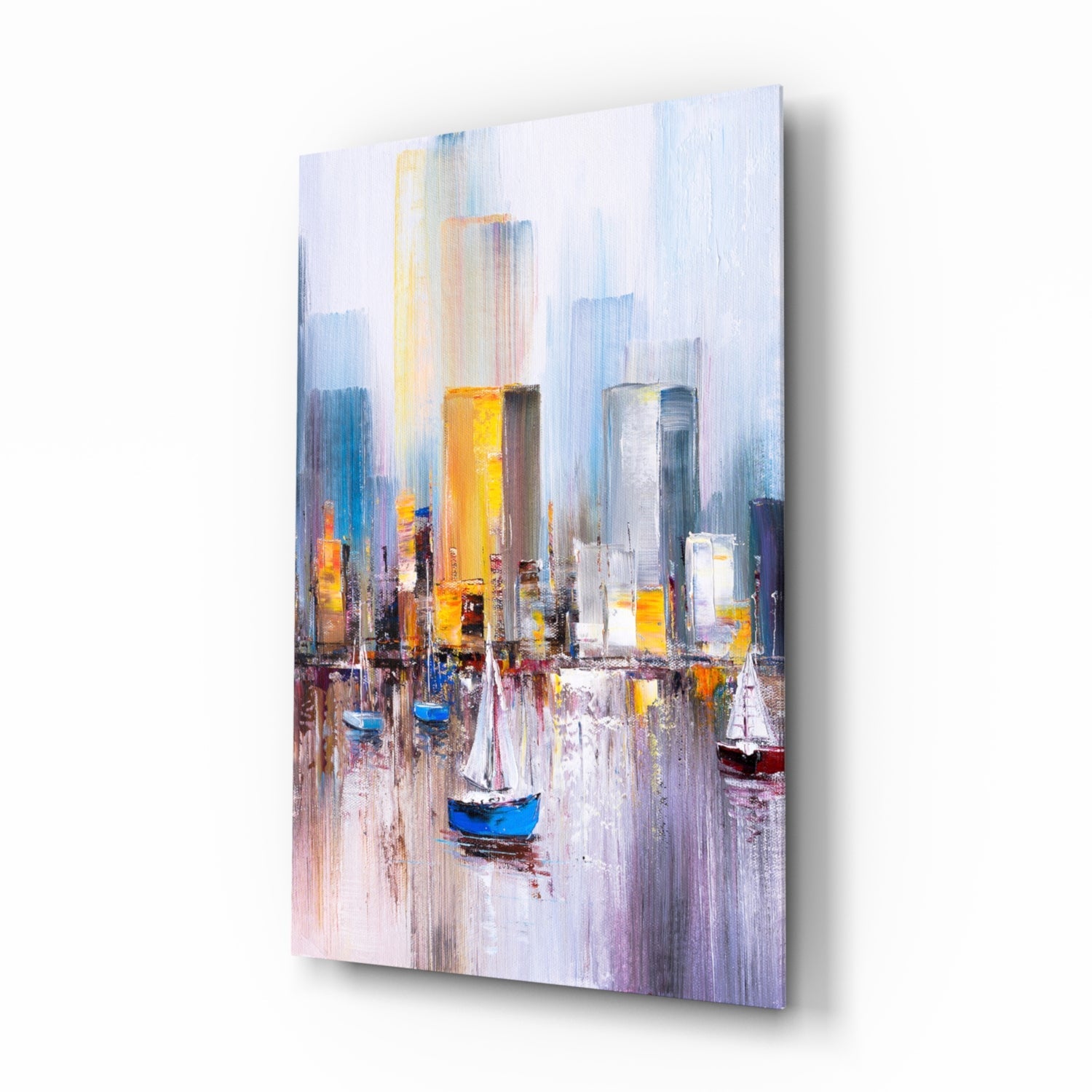 Abstract Glass Wall Art