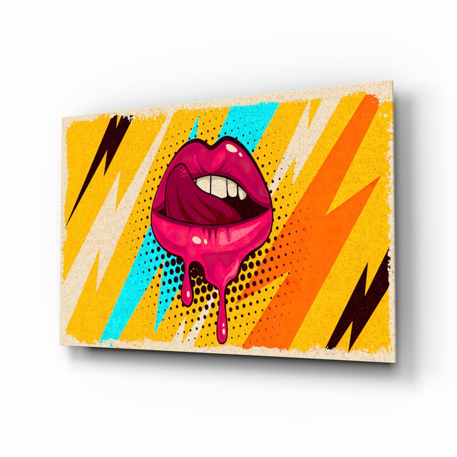 Lip Glass Wall Art