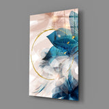 Abstract Flower Glass Wall Art