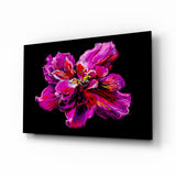 Purple Flower Glass Wall Art