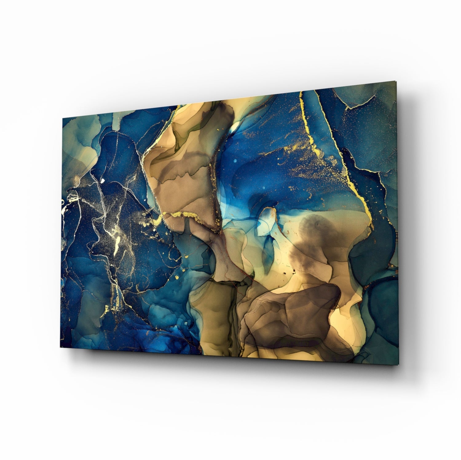 Abstract Depth Glass Wall Art