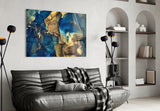 Abstract Depth Glass Wall Art