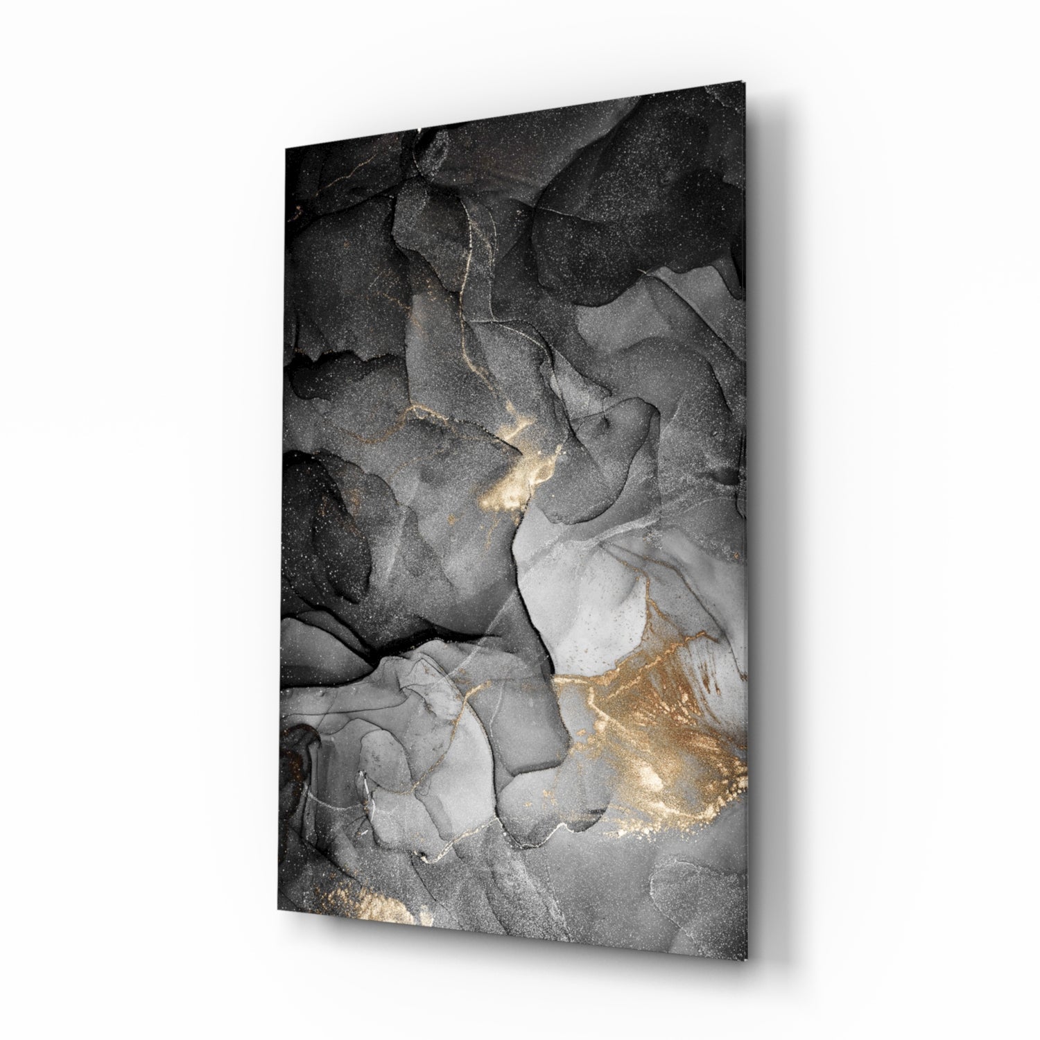 Abstract Depth Glass Wall Art