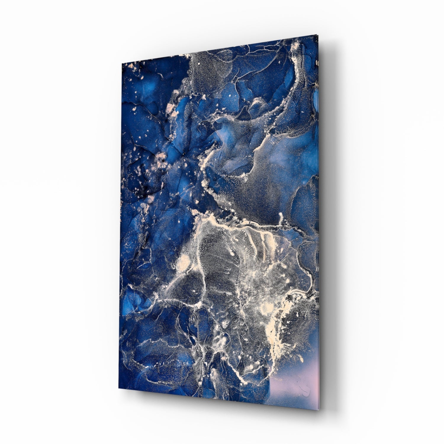 Abstract Depth Glass Wall Art