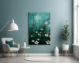 Daisies Glass Wall Art