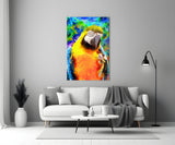 Parrot Glass Wall Art