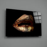 Lips Glass Wall Art