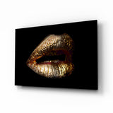 Lips Glass Wall Art