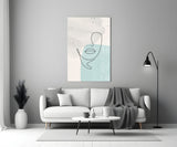 Abstract Shapes Glass Wall Art