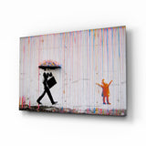 Color of Rain - Banksy Glass Wall Art