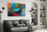 Dance of Colors Glass Wall Art