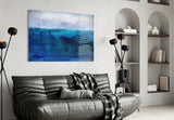 Shade of Blue Glass Wall Art