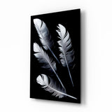 Feather Glass Wall Art