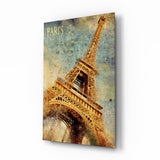 Eiffel Tower Glass Wall Art