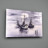 Ships Glass Wall Art