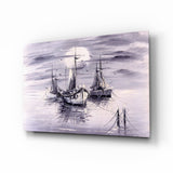 Ships Glass Wall Art