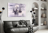 Ships Glass Wall Art