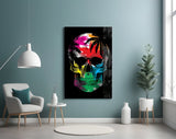 Skull Glass Wall Art