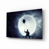 Balloon Thoughts Glass Wall Art