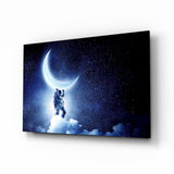 Moon bearer Glass Wall Art