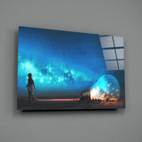 Starry Night Glass Wall Art