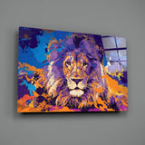 Lion Glass Wall Art