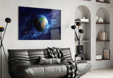 World Glass Wall Art