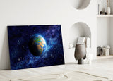 World Glass Wall Art